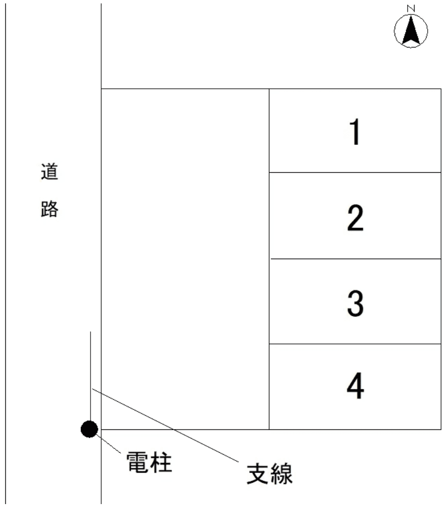 湘南AセブンⅡ駐車場の駐車配置図