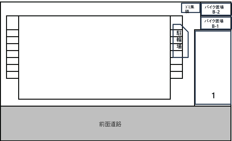 善福寺ハイツの駐車配置図