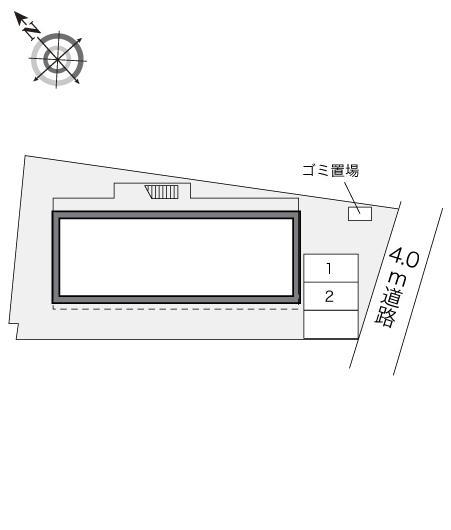 オリバ川崎(21861)の駐車配置図