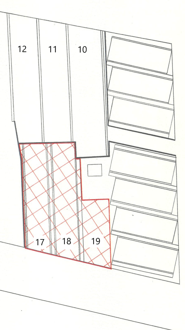 エンター北加賀屋第5の駐車配置図