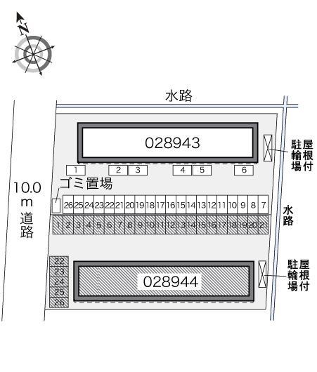 スカイビレッジ鈴鹿Ⅱ(28944)の駐車配置図