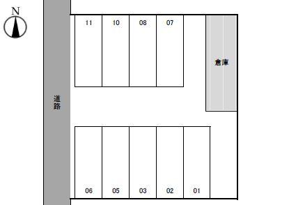 尼ｹ須賀ﾊﾟｰｸの駐車配置図