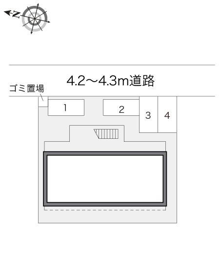 アフロディーテ諸江(15247)の駐車配置図