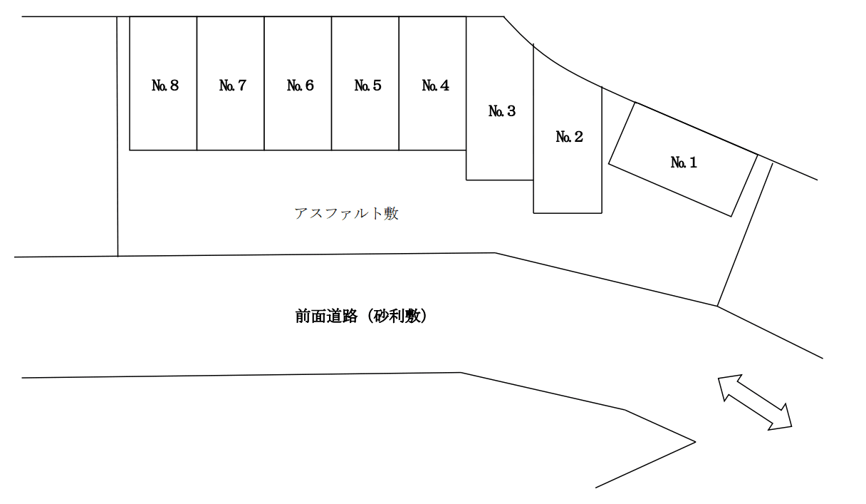 白井駐車場（2515）の駐車配置図
