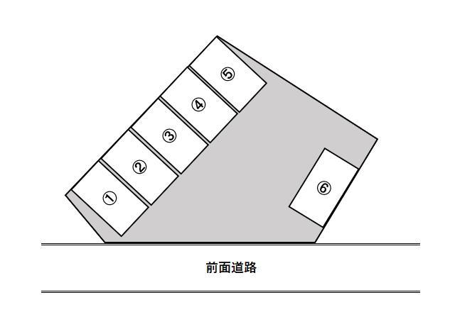 大里本町3丁目パーキングの駐車配置図