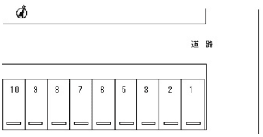 磯部月極駐車場の駐車配置図