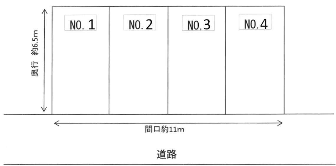 大路　Nパーキングの駐車配置図