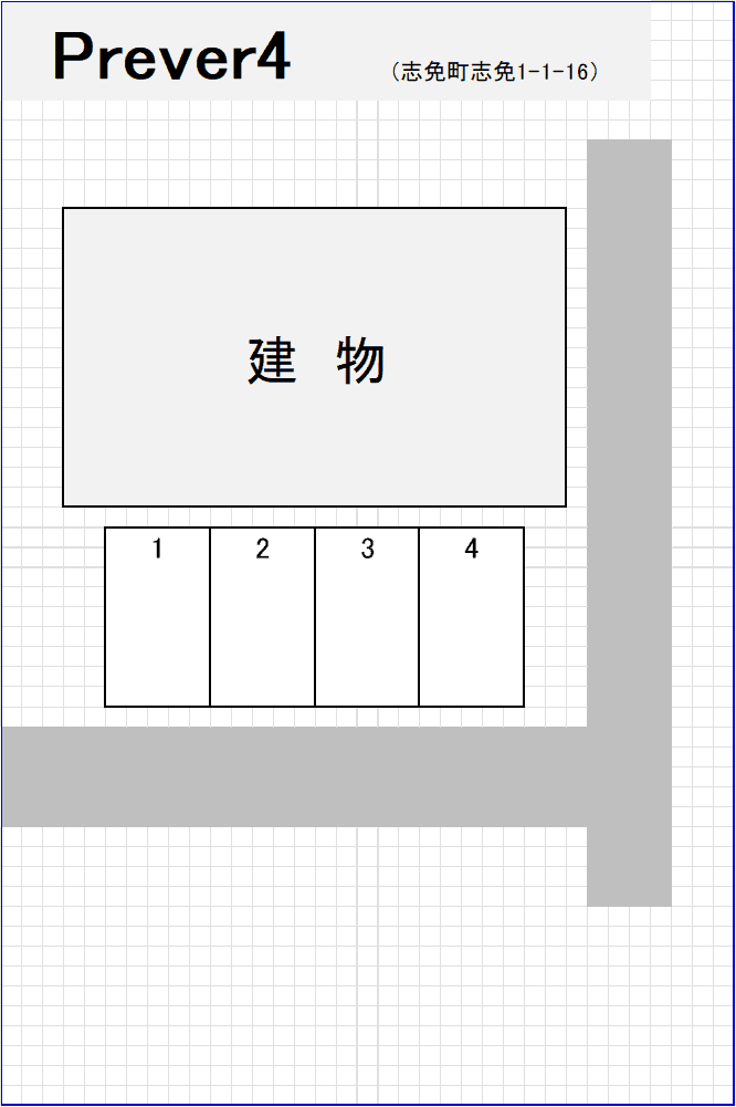 Ｐｒｅｖｅｒ４の駐車配置図