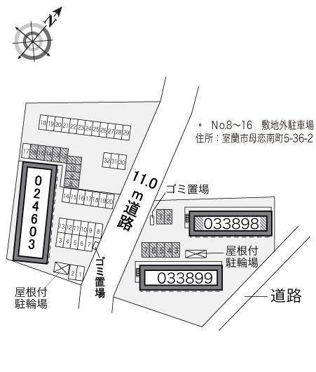 三田Ａ館(33898)の駐車配置図