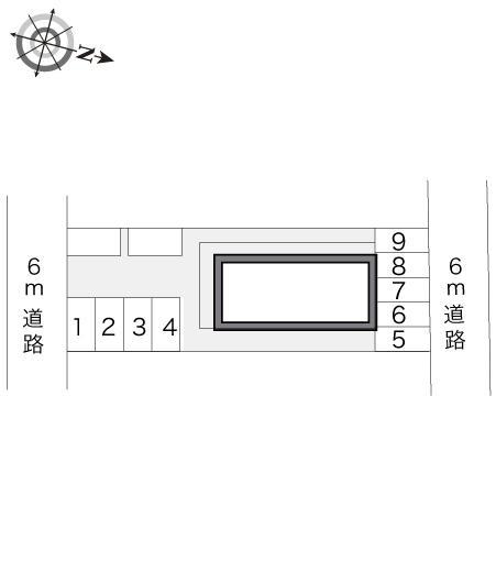 ３６２フラット(13860)の駐車配置図