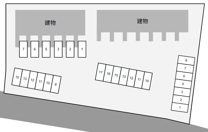 ＥＳＴＡＴＥきざえ門の駐車配置図
