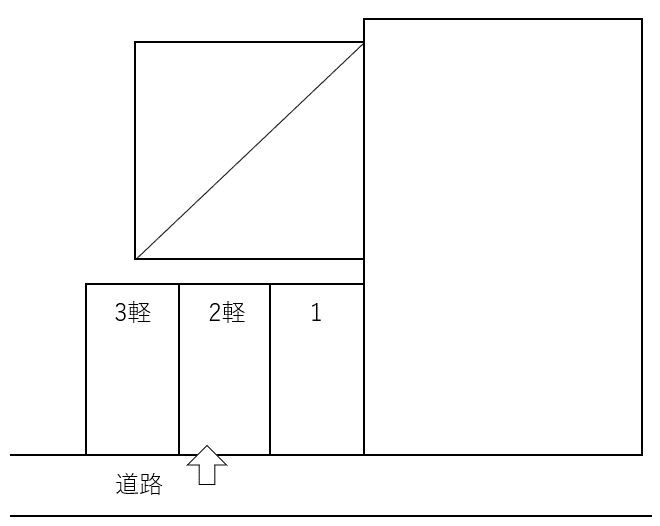 那須駐車場の駐車配置図