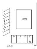 メゾン太原の駐車場