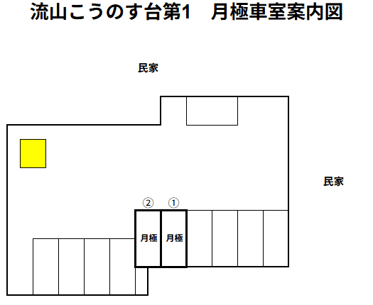 流山こうのす台第1の駐車配置図