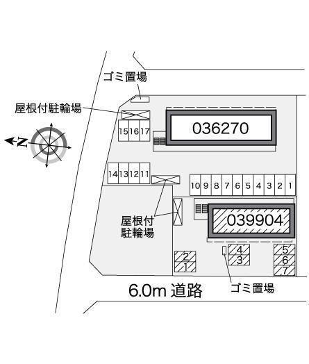インパクトⅡ(39904)の駐車配置図