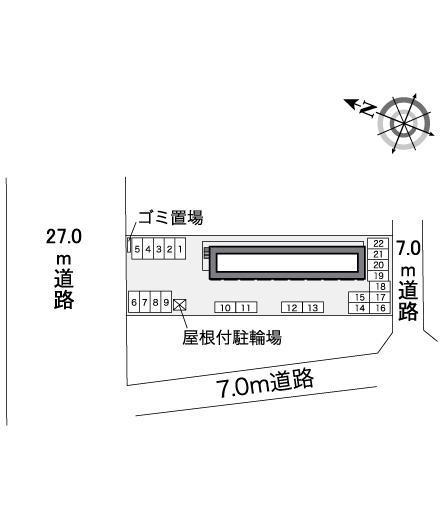 クレール苫小牧(37557)の駐車配置図