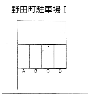 野田町駐車場Ⅰの駐車配置図
