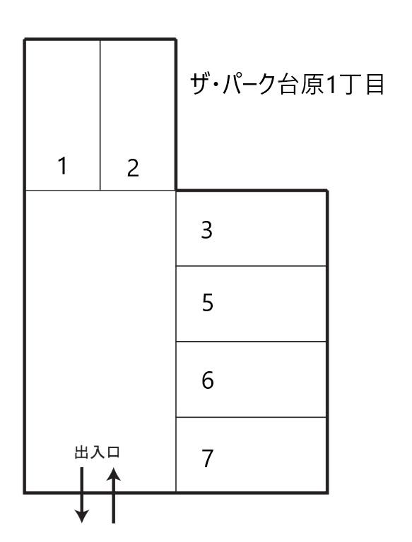 ザ・パーク台原1丁目の駐車配置図