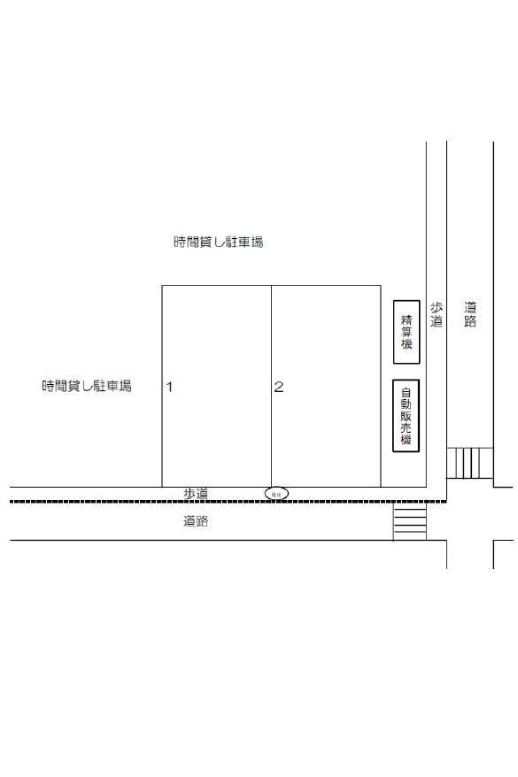 パーキングスペース南浜通1番町駐車場の駐車配置図