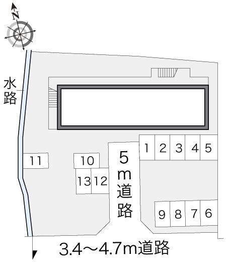 グリーン(13535)の駐車配置図