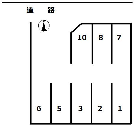 470柳島町駐車場の駐車配置図