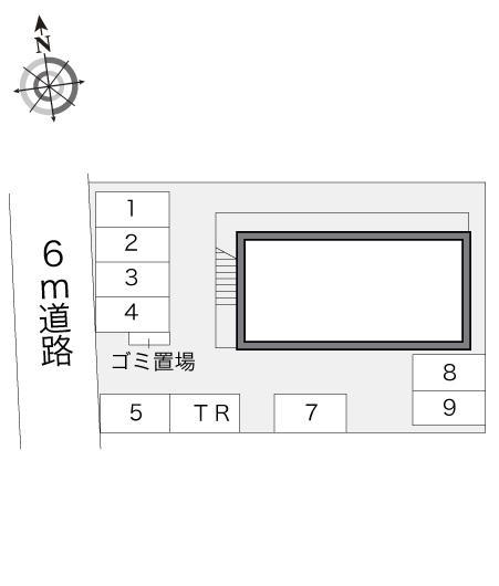 ひらの(14457)の駐車配置図