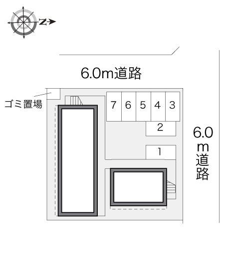 ＡＲＡＫＩ(17808)の駐車配置図