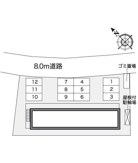 グレイスコート六番館(39739)の駐車配置図