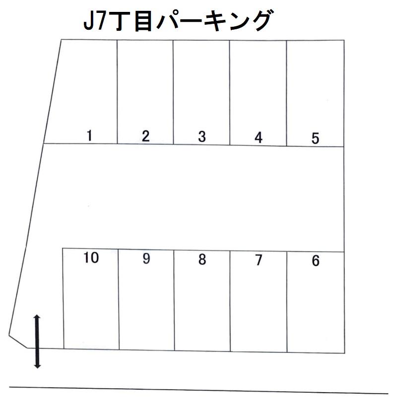 J7丁目パーキングの駐車配置図