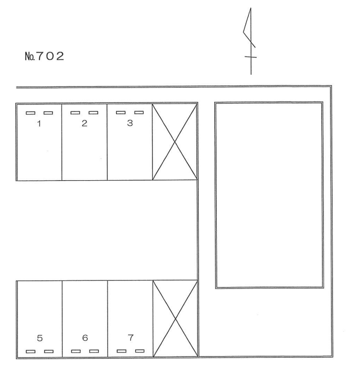 ７０２の駐車配置図