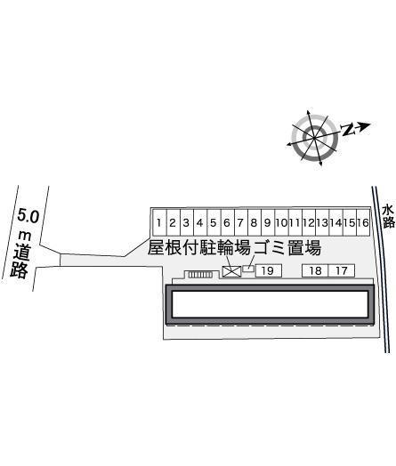 亀山南(36164)の駐車配置図