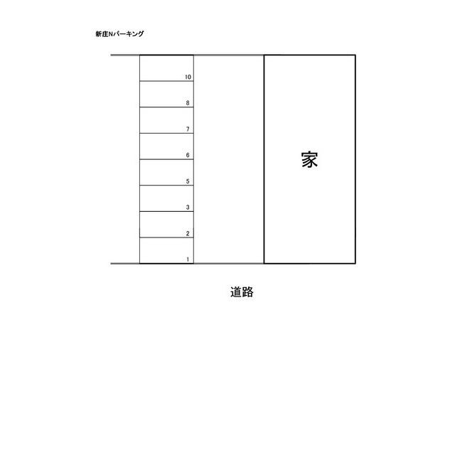 新庄Nパーキングの駐車配置図