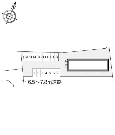 ウェストタウン(17802)の駐車配置図