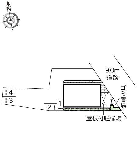 サザンガーデン寺田(45950)の駐車配置図