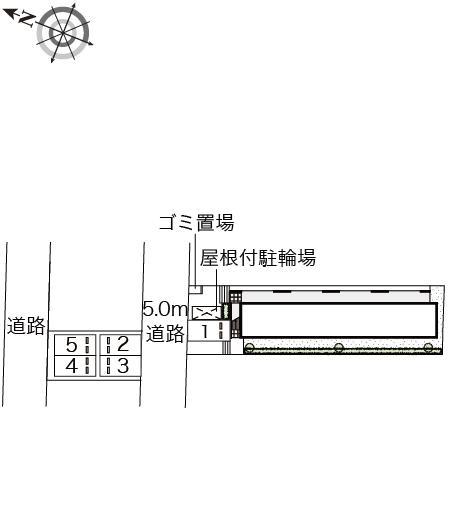 中割(47209)　敷地外駐車場の駐車配置図