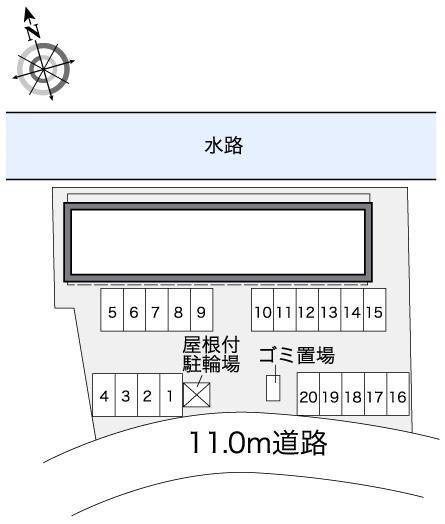 ワンズヴィレッジ大宮(25481)の駐車配置図