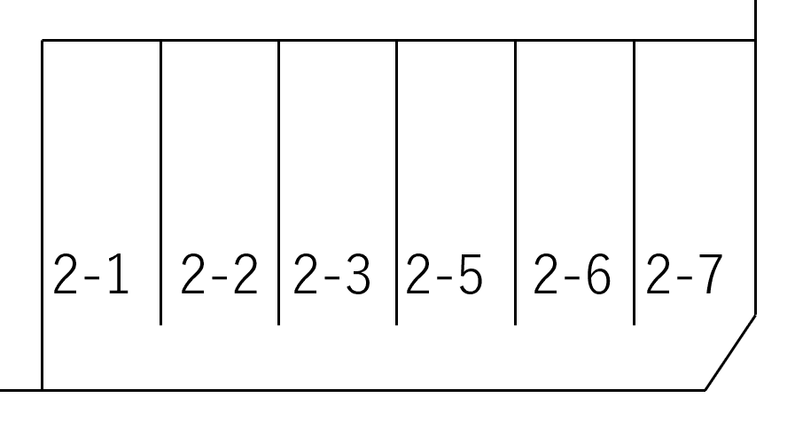 新宿３−３０駐車場の駐車配置図