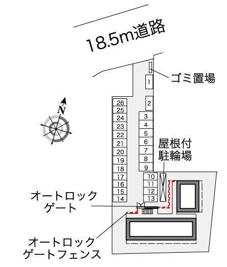 さいわい(36742)の駐車配置図
