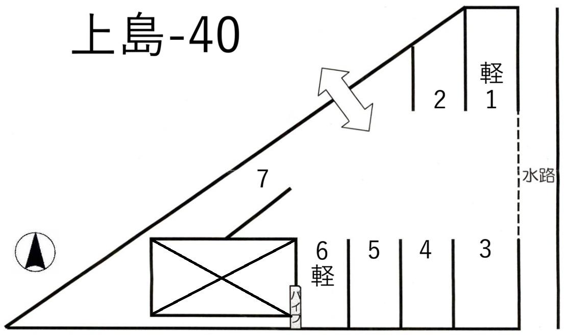 上島-40の駐車配置図