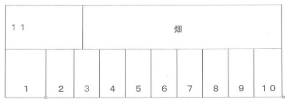 常盤台３丁目月極駐車場の駐車配置図