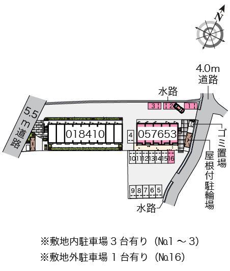 クレイノ光和Ｂ(57653)の駐車配置図