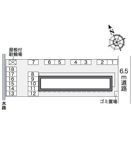 チアフル　プレイン(25619)の駐車配置図