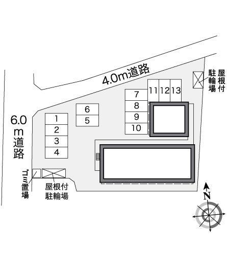 堂形(27542)の駐車配置図