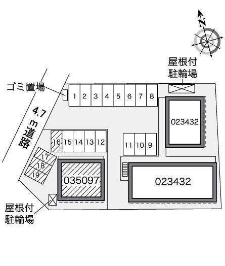シャルマンピエースⅡ(35097)の駐車配置図