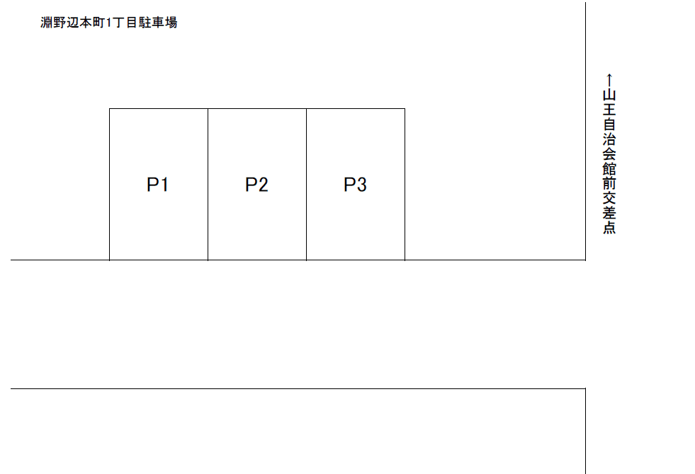 淵野辺本町１丁目パーキングの駐車配置図