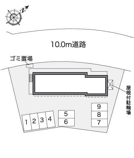フルール(30745)の駐車配置図
