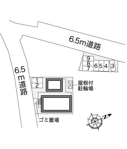 Ｒ(25512)の駐車配置図