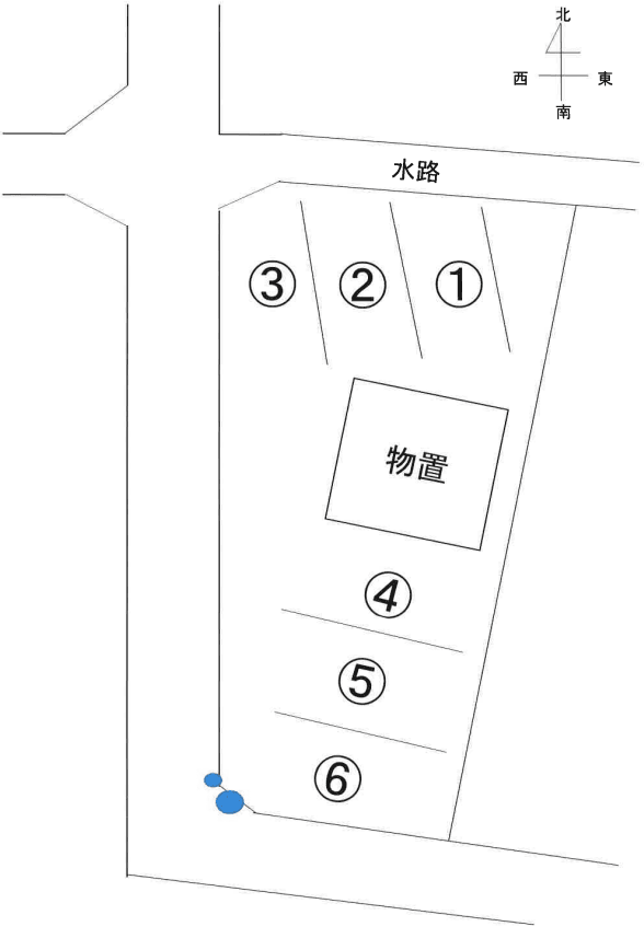 阿部駐車場の駐車配置図