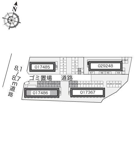 ＳＨＩＲＯＹＡＭＡⅣ(17486)の駐車配置図