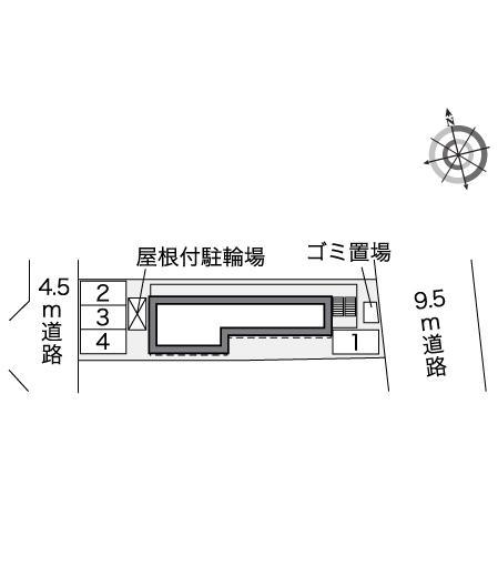 下落合(42216)の駐車配置図